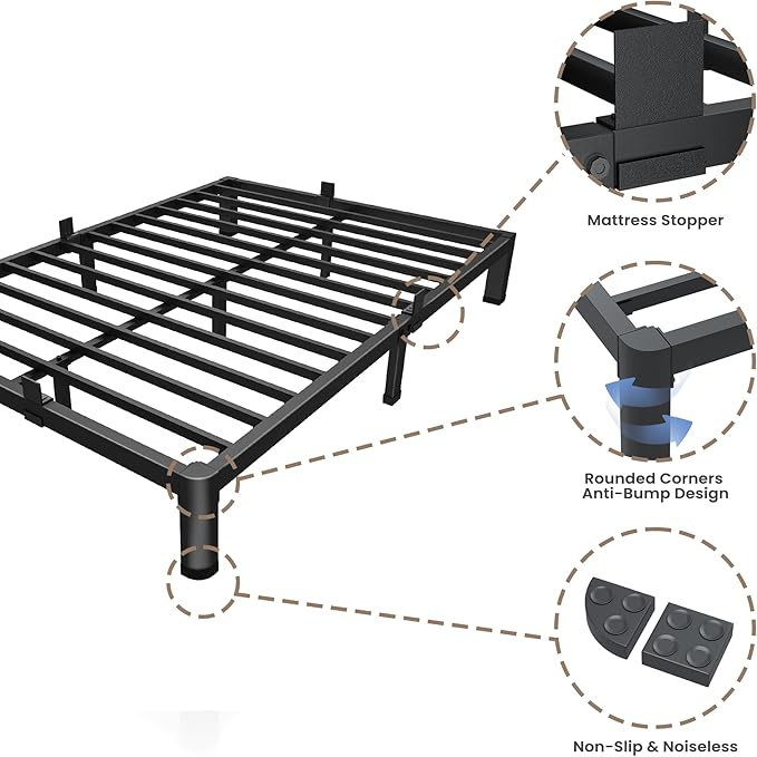 ROIL 10 Inch Queen Bed Frame - Image 6