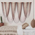 IOWER Macrame Wall Hanging Pink Dip-Dyed Large Macrame Wall Decor by IOWRE