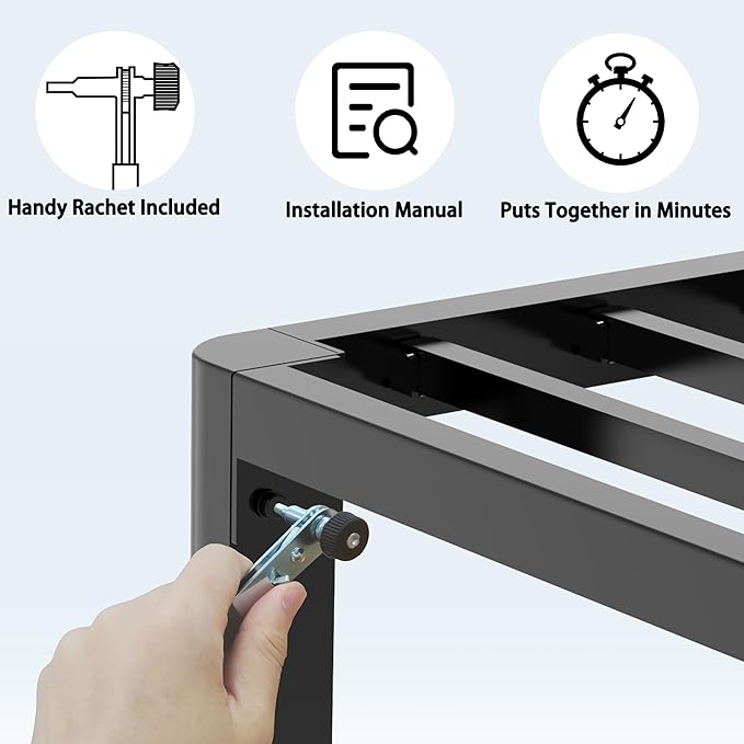 FUIOBYVV 12 Inch Twin XL Bed Frame - Image 5