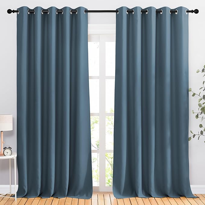 NICETOWN Room Darkening Window Curtains 90 inch Length by NICETOWN