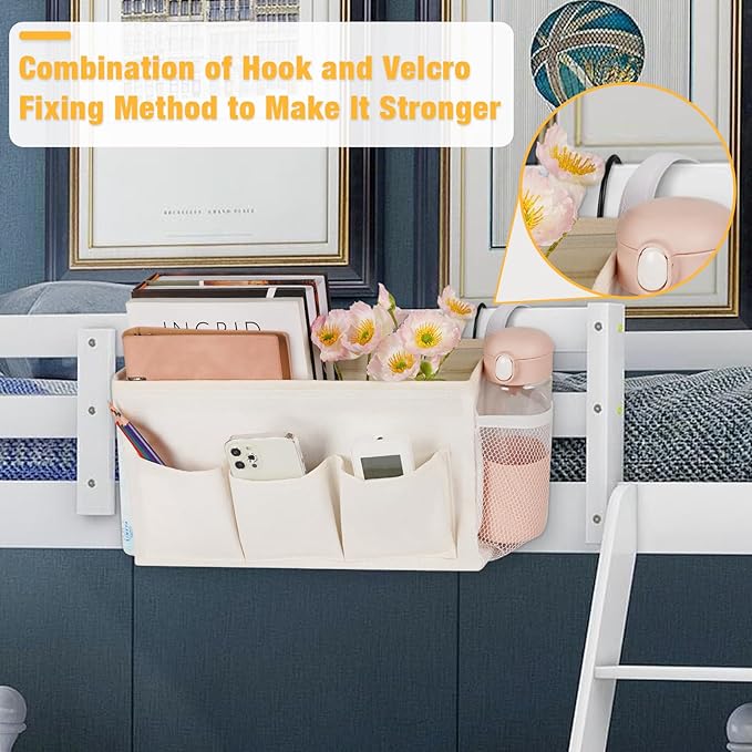 Lilithye Bedside Caddy Storage Organizer - Image 2