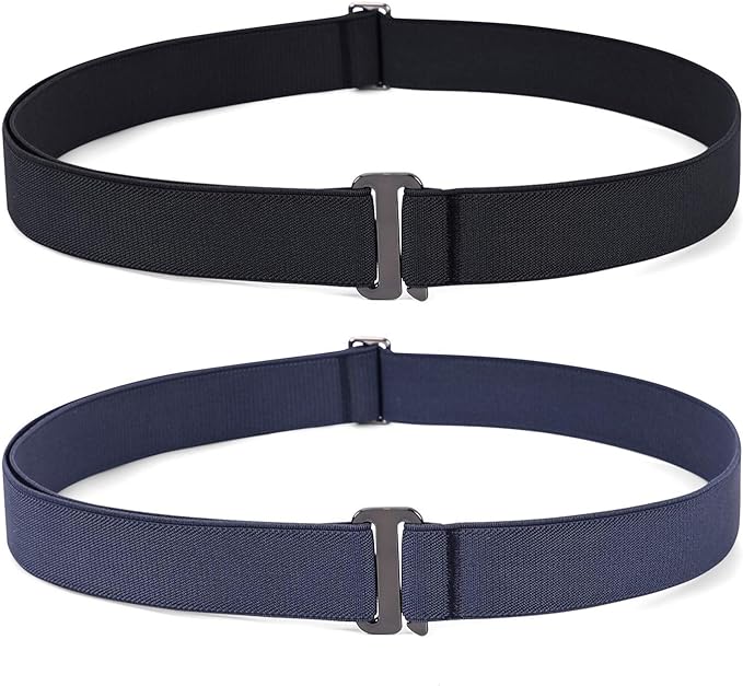 JASGOOD Women No Show Stretch Belt Elastic Web Strap Belt by JASGOOD