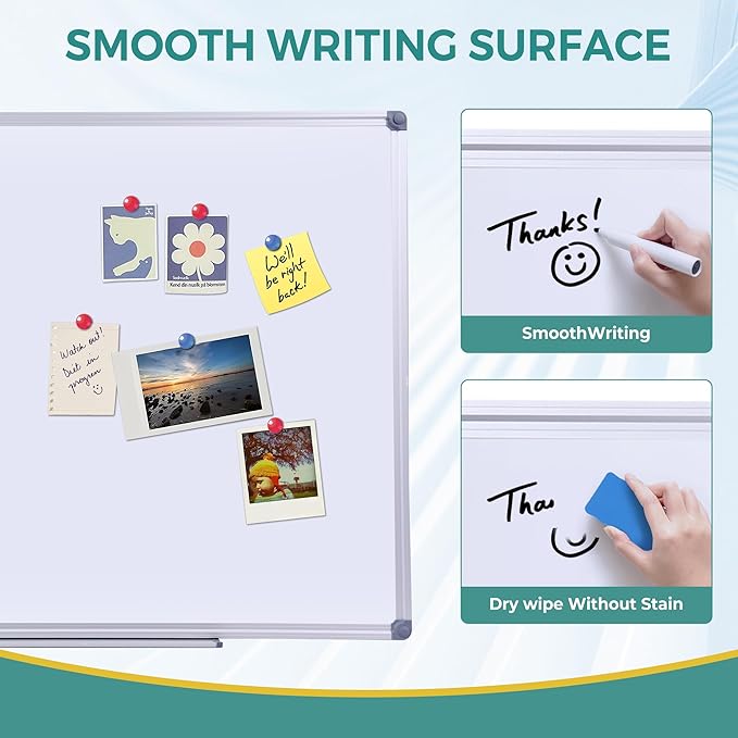 2 Pack 36" x 24" Magnetic Dry Erase Board - Image 2