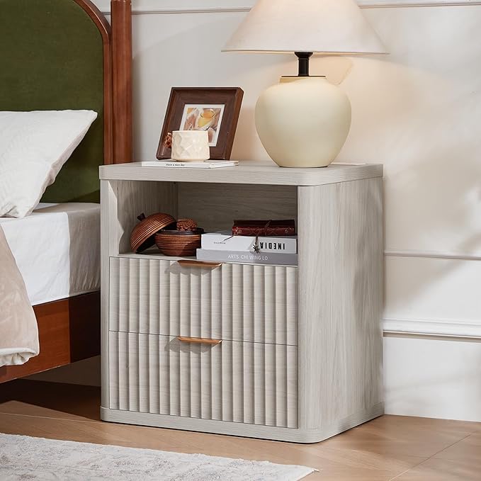 LEYAOYAO Fluted Nightstand - Image 3