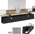 Zilink No Drill Under Desk Cable Management Tray 40" Cord Organizer by Zilink