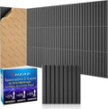 BSHEAD 12 Pack Large Soundproof Wall Panels, 15.7 x 15.7 x 0.47 in Sound Proof by Staytunedforournewproduct