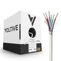 Voltive 18/6 Shielded Low Voltage Wire, Riser CL3R, 500ft by Voltive