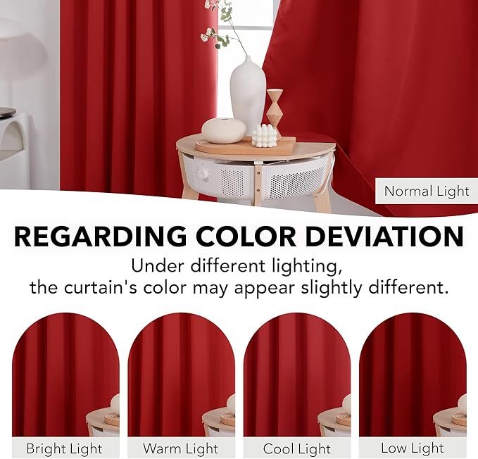 Deconovo Red Curtains for Christmas - Image 6