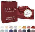 Bella Coterie Luxury Bamboo Viscose 34” Split Top King Size Sheet Set | 1 by BC