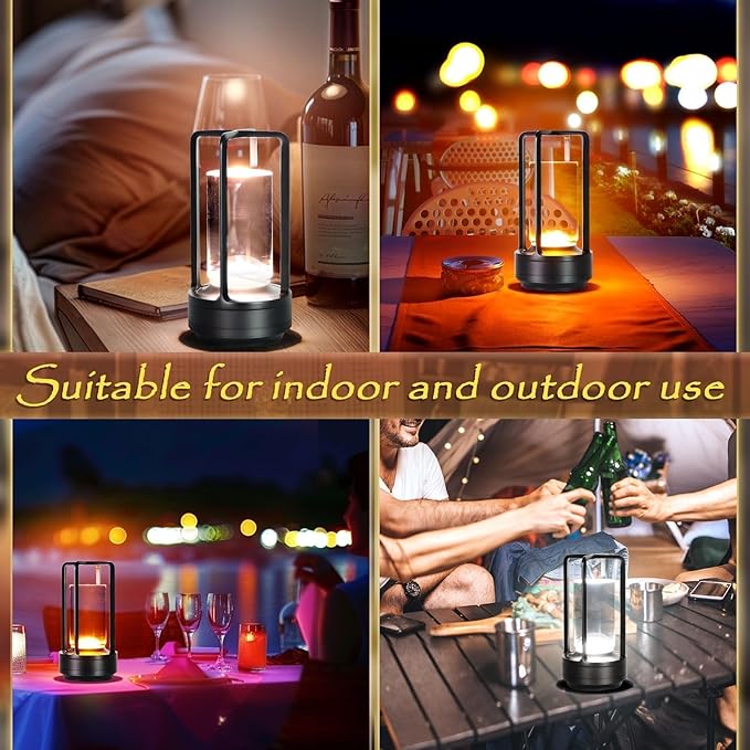 Crystal Lantern Light, Czgor Battery Operated Rechargeable Cordless Crystal - Image 6