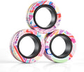 Magnetic Rings Fidget Toys for Adults, Fidget Spinner Rings for Anxiety Relief by FINGERROCK