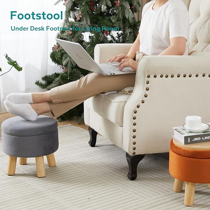FIMIVIBI Small Foot Stool Ottoman - Image 7