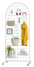 VGMiu Grid Wall Panel 1PCS Display Stand 2' x 5.2' FT White Grid Wall Panels by VGMiu