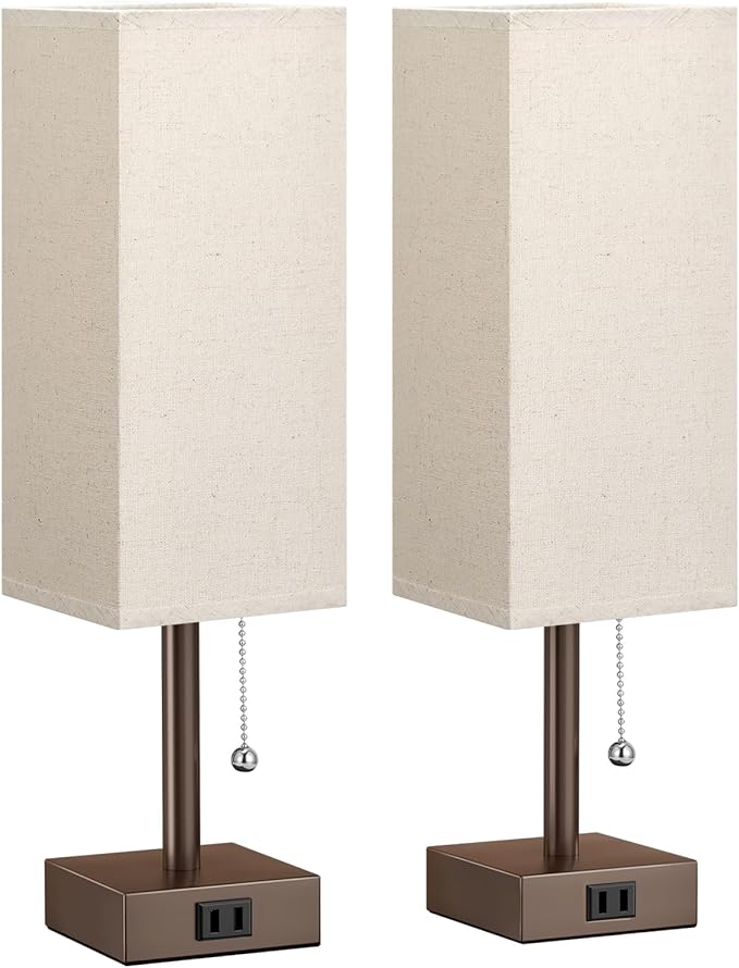 Bedside Lamps for Bedroom Set of 2 - Image 8