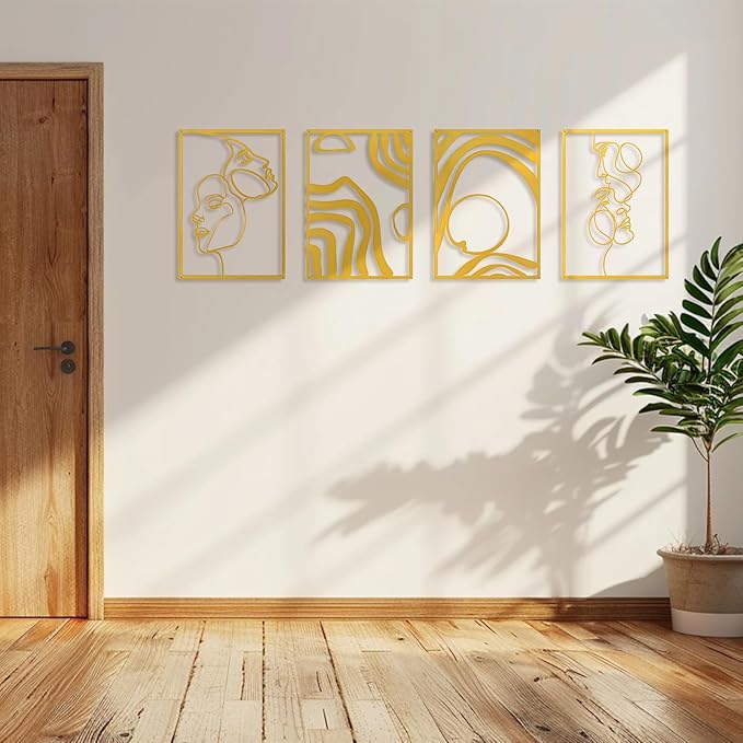 Art3d Metal Wall Art, Line Art Wall Décor, Life and Romance Story theme - Image 3
