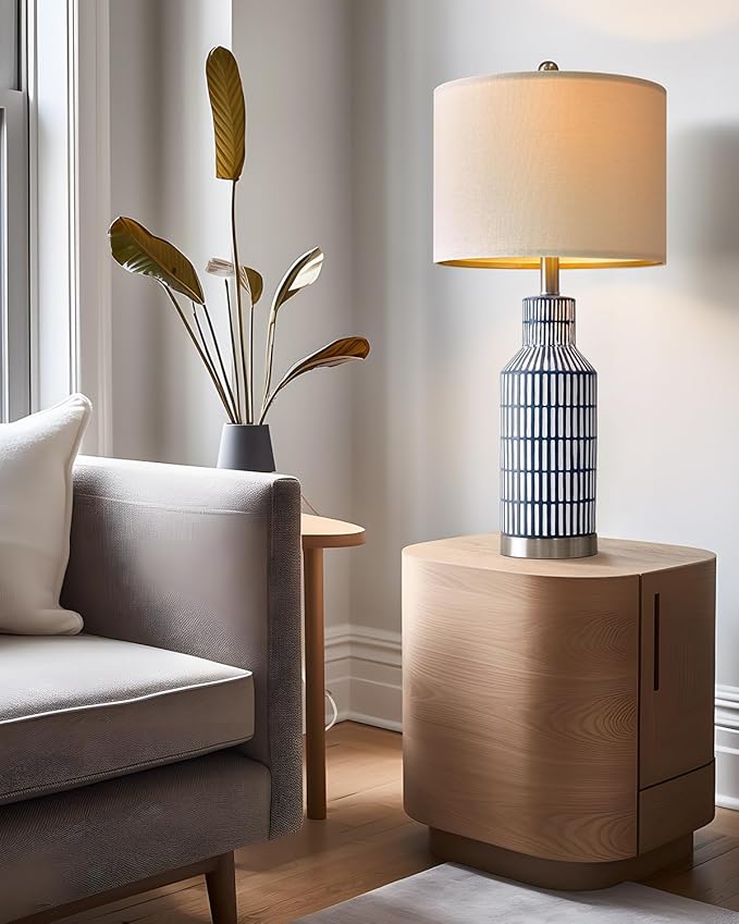 25" Modern Ceramic Lamps Single Table Lamp - Image 2
