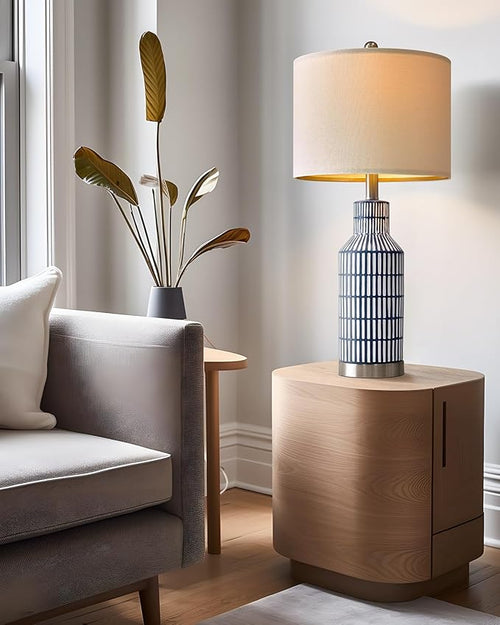 25" Modern Ceramic Lamps Single Table Lamp - Image 2