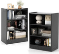 LOKO 3-Tier Open Bookcase Set of 2, Modern 3-Cube Bookshelf by LOKO