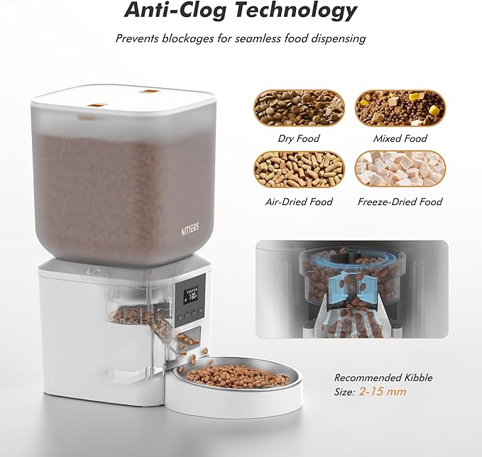 Automatic Dog Feeder - 8L/34 Cups Large Capacity Automatic Cat Food Dispenser - Image 4