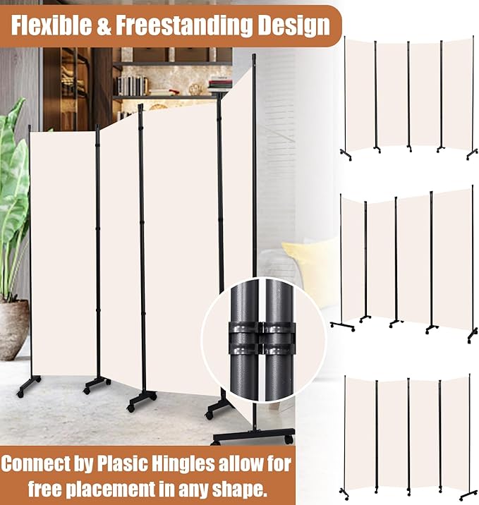 Room Divider Folding Privacy Screens - Image 5