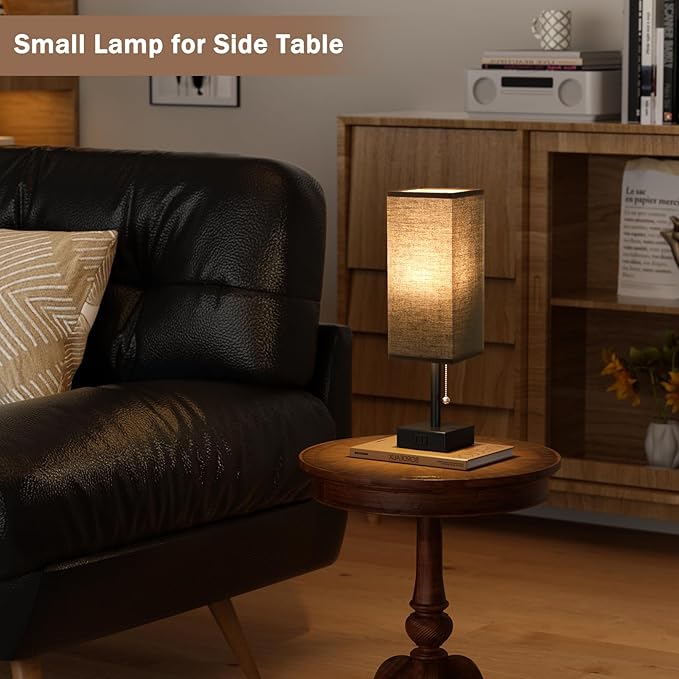 Fenmzee Black Table Lamps for Bedroom Set of 2 - Image 6