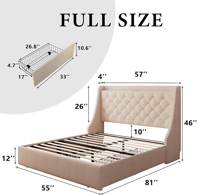 iPormis Full Size Bed Frame - Image 7