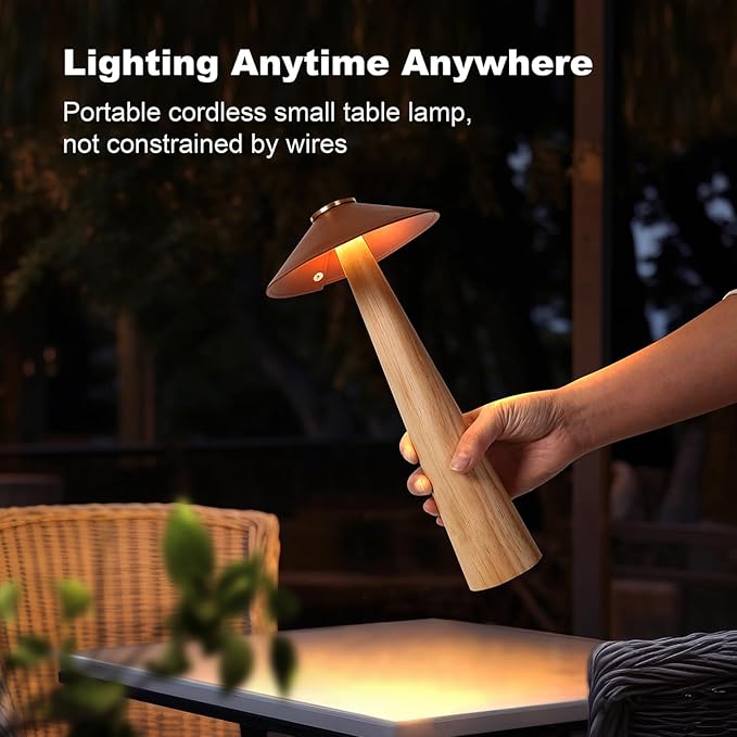 Battery Operated LED Table Lamps, 2000mAh Cordless Desk Lamp - Image 9