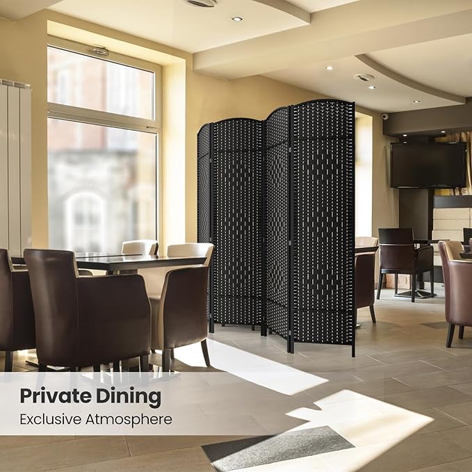 4 Panel Room Divider, 6Ft Folding Privacy Screen, Tall - Image 6