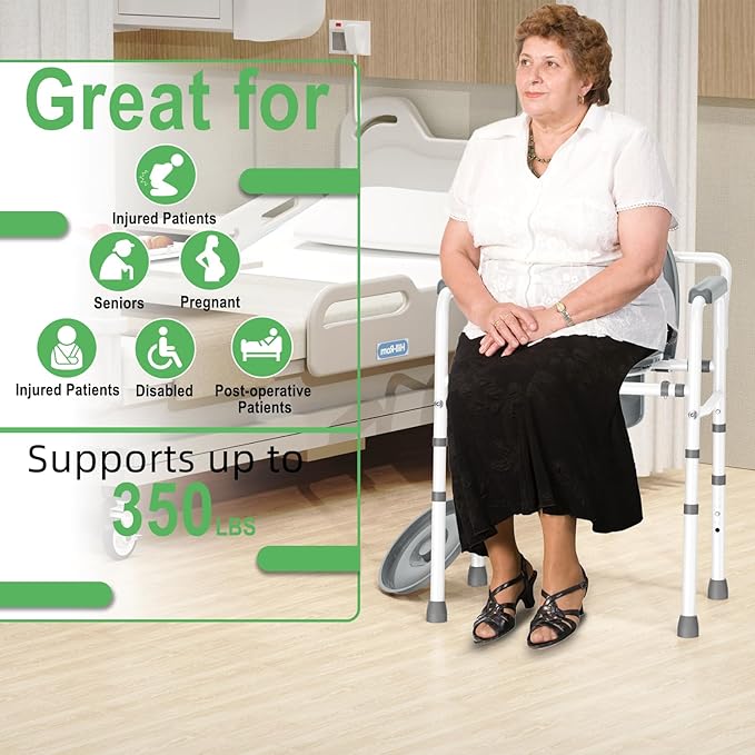 ZOLIQUEX 3 in 1 Bedside Commodes Chair - Image 4