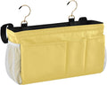 KOPIRIT Lemon Yellow Bedside Caddy Storage Bag Bedside Organizer by KOPIRIT