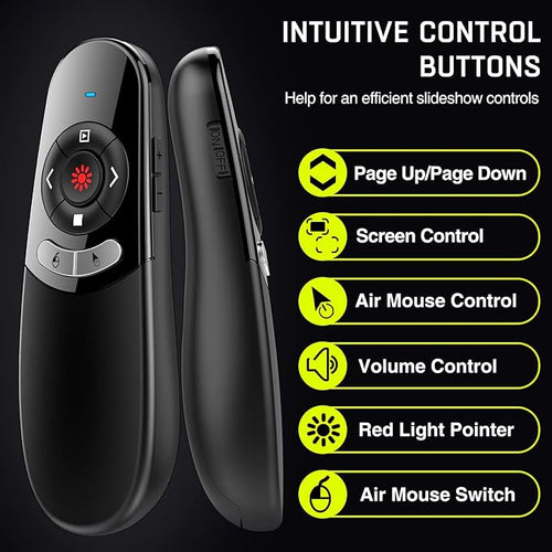 2 in 1 USB Type C Presentation Clicker Air Mouse - Image 2