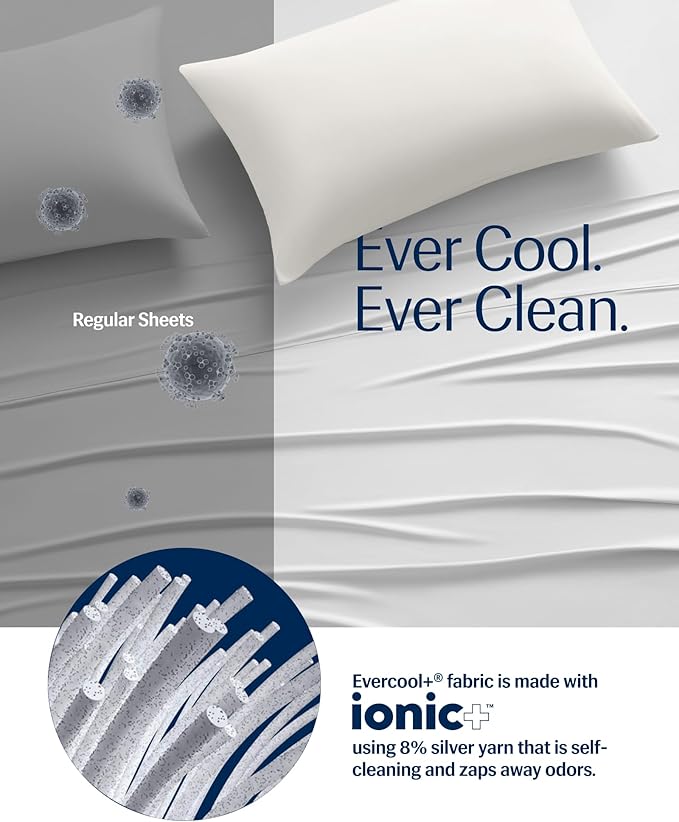 REST® Evercool®+ Top Sheet, Cali King/King Size, Arctic White - Image 5