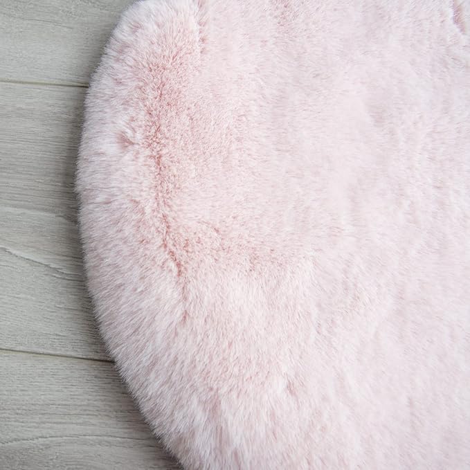 Pink Plush Washable Fluffy Fur Rugs - Image 9