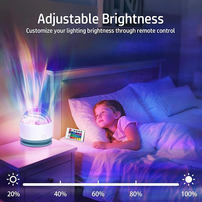 Northern Lights Projector, Rechargeable 16 Color Aurora Night Light Projector - Image 4
