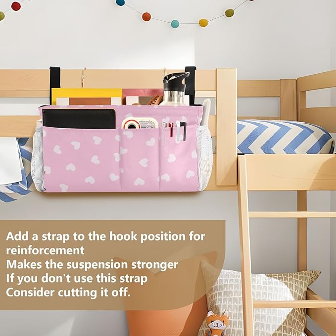 Bedside Caddy Hanging Bunk Bed Caddy Bed Organizer Hanging Pocket - Image 6