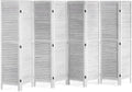 VEVOR Wood Room Divider, 8 Panel Wood Folding Privacy Screen, 66.9 Inches Tall by VEVOR