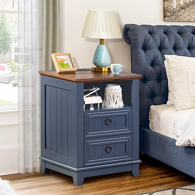 18" Farmhouse Night Stands Set of 2 - Image 7