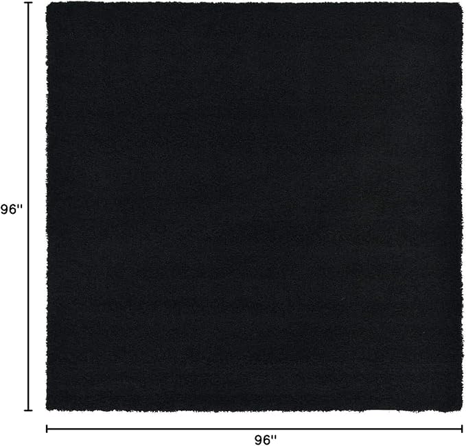 Unique Loom Solid Shag Collection Area Rug - Image 3
