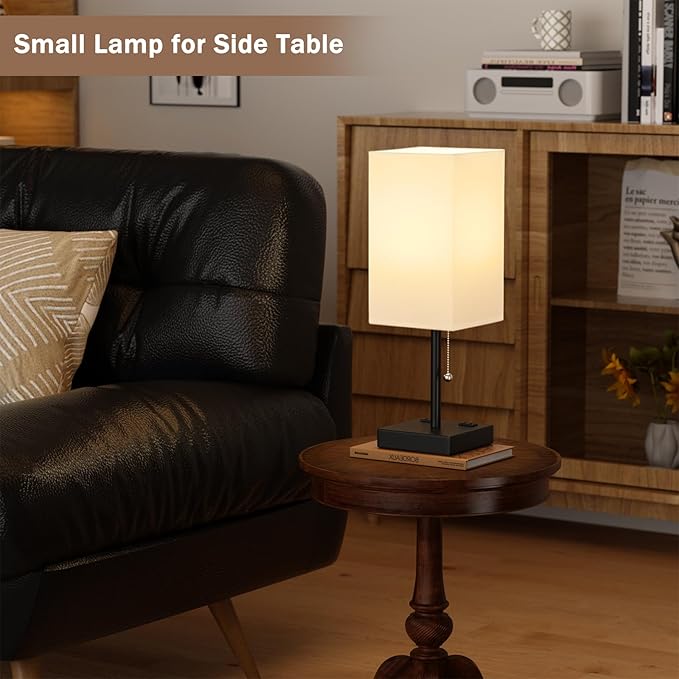 17.4In Tall Table Lamps for Bedroom Set of 2 - Image 5