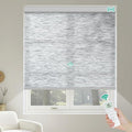 Kilonity Motorized Roller Shades, Light Filtering Remote Control Custom Window by Unknown