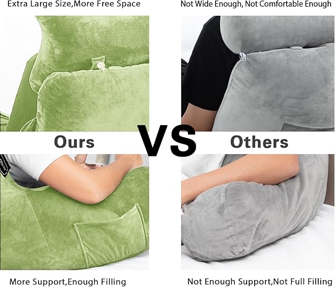 Reading Pillow-Extra Large 31" Bed Rest Pillow - Image 4