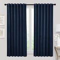 RYB HOME Velvet Curtains 63 inches Length, Back Tab & Rod Pocket Soft Fabric by RYBHOME