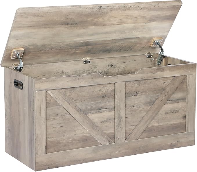 Timberer 39.4" Storage Chest, Wooden Storage Bench, Large Storage Trunk by Timberer