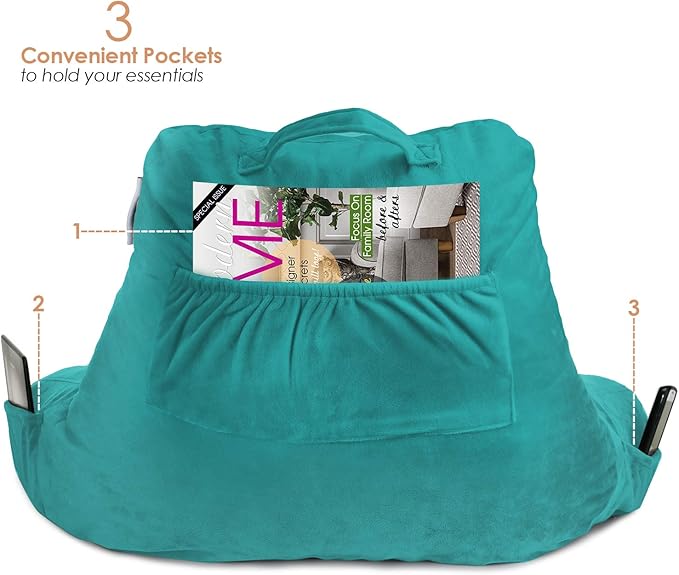 Nestl Reading Pillow with Shredded Memory Foam, Designed - Image 5