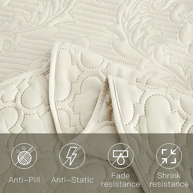 CHIXIN Bedspread Coverlet Quilt Set Full Size - Image 7
