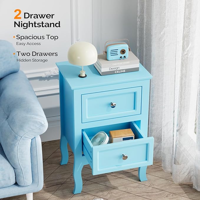Bonnlo Nightstand Set of 2, Nightstands - Image 8