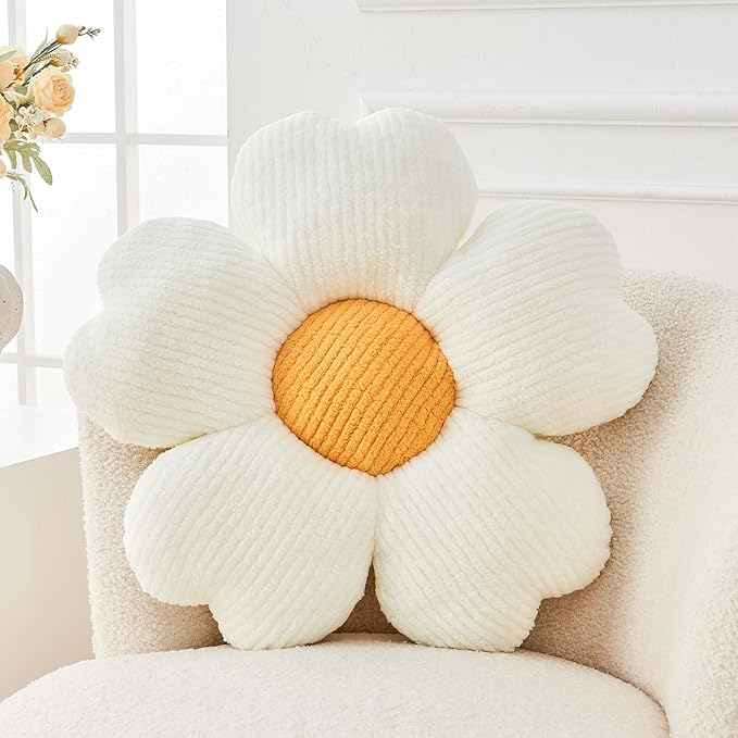 Kcvvcr Flower Throw Pillow, Cute Flower Shaped Pillow Decorative Throw Pillow by Kcvvcr