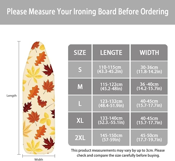 ZCFYGDX 15" x 54" Ironing Board Cover Scorch Resistant, Wear & Soil Resistant - Image 6