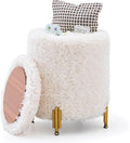 Mxfurhawa Round Ottoman Foot Stool by Mxfurhawa