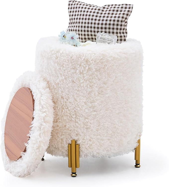 Mxfurhawa Round Ottoman Foot Stool by Mxfurhawa